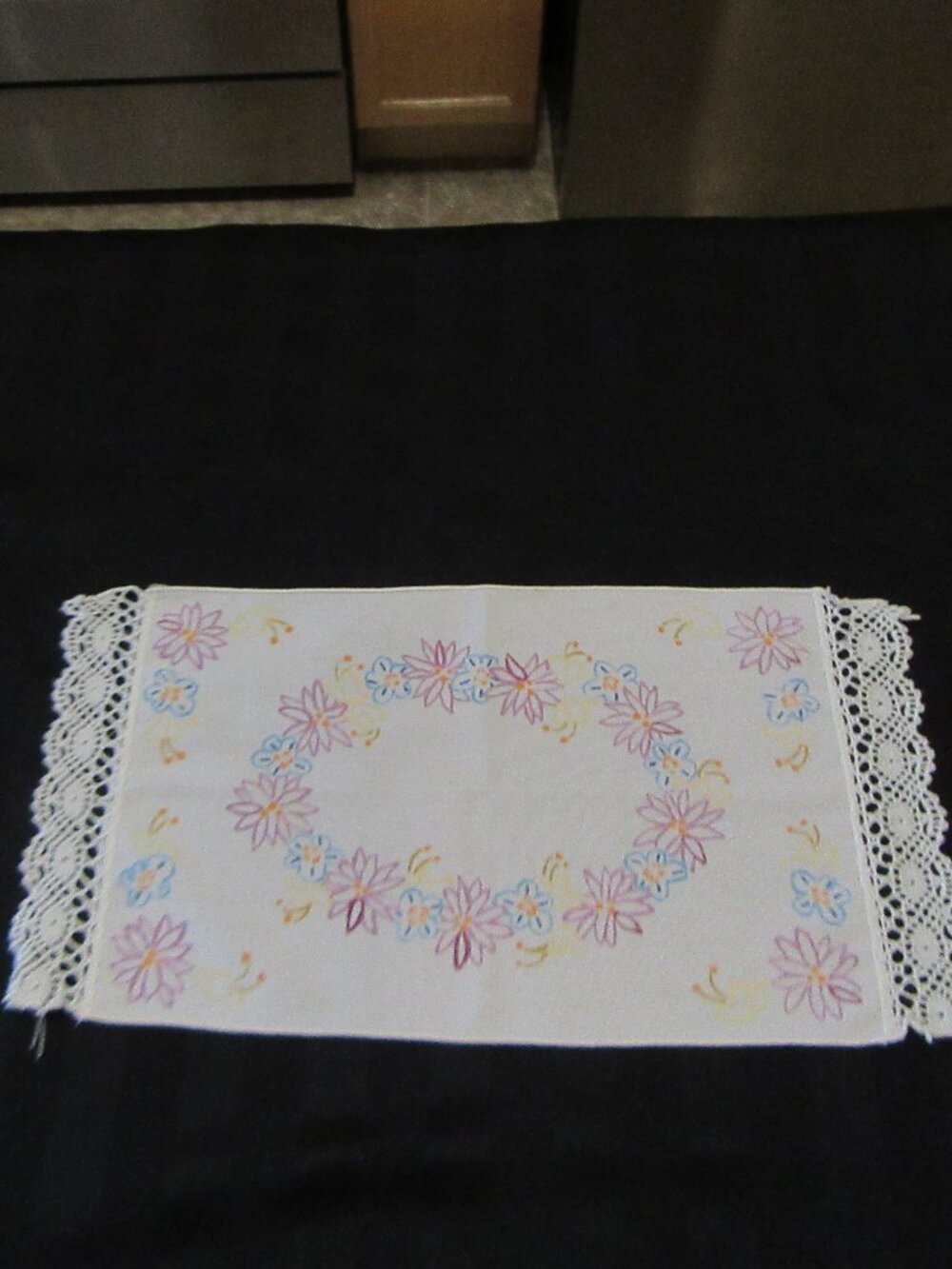 #1 Small Dresser Scarf Unfinished or as is